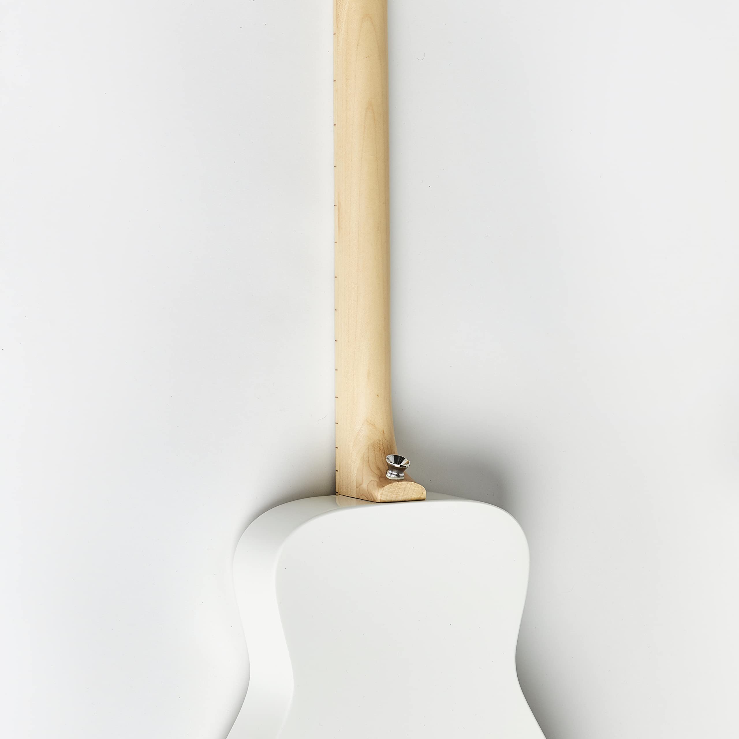 Loog Pro Acoustic Kids Guitar - 3-String Beginner Guitar for Ages 6+ with Free Learning App & Video Lessons - White - Perfect for Home Practice, School Music Classes & Birthday Gifts