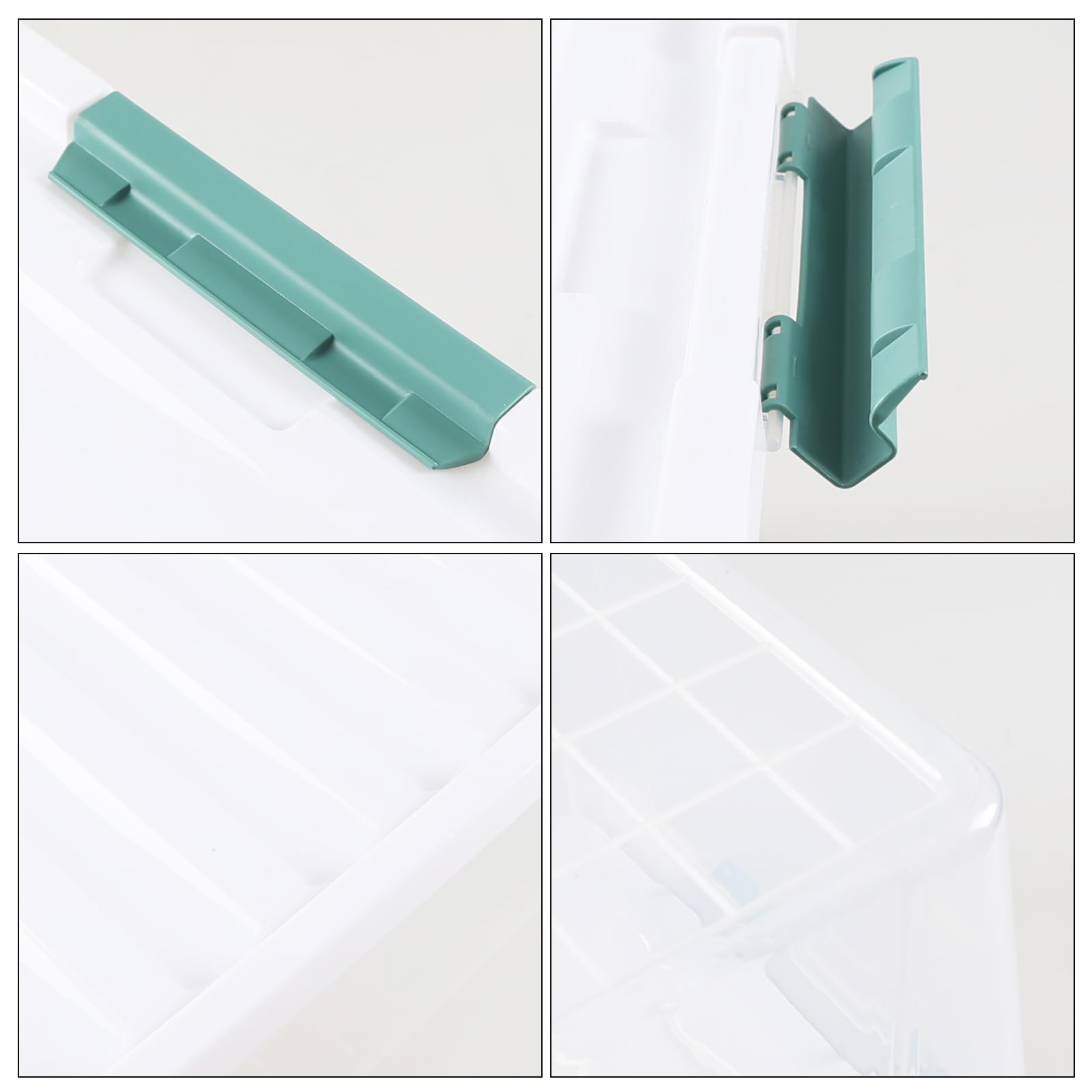 4-Pack 35 Quart Clear Plastic Storage Bins with Latching Lids - Large Airtight Organizer for Home, Office, Closet & Toy Storage - Perfect for Moving, Holiday Decorations & Seasonal Items