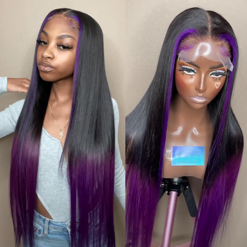 T1B/Purple with Purple Highlight Straight