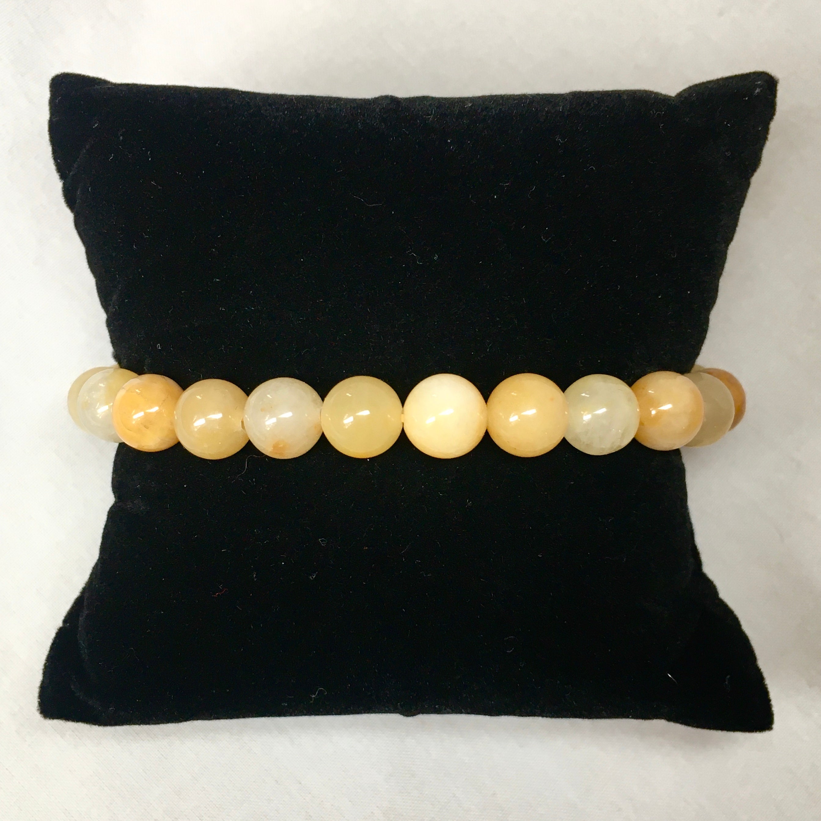 8mm Round Tumbled Stone Bracelet - Natural Healing Crystal Beaded Bracelet for Women & Men - Perfect for Meditation, Yoga & Spiritual Healing