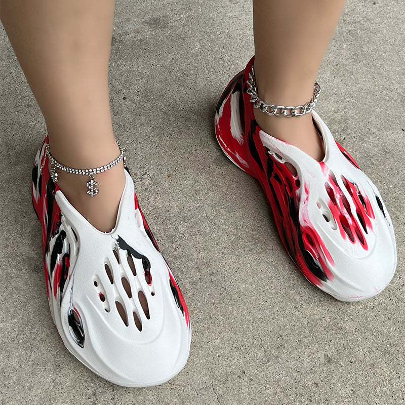 **Camo Cave Shoes - Round Toe Soft Soled Slip-On Shoes for Men & Women - Indoor/Outdoor Comfortable Walking & Hiking Shoes**