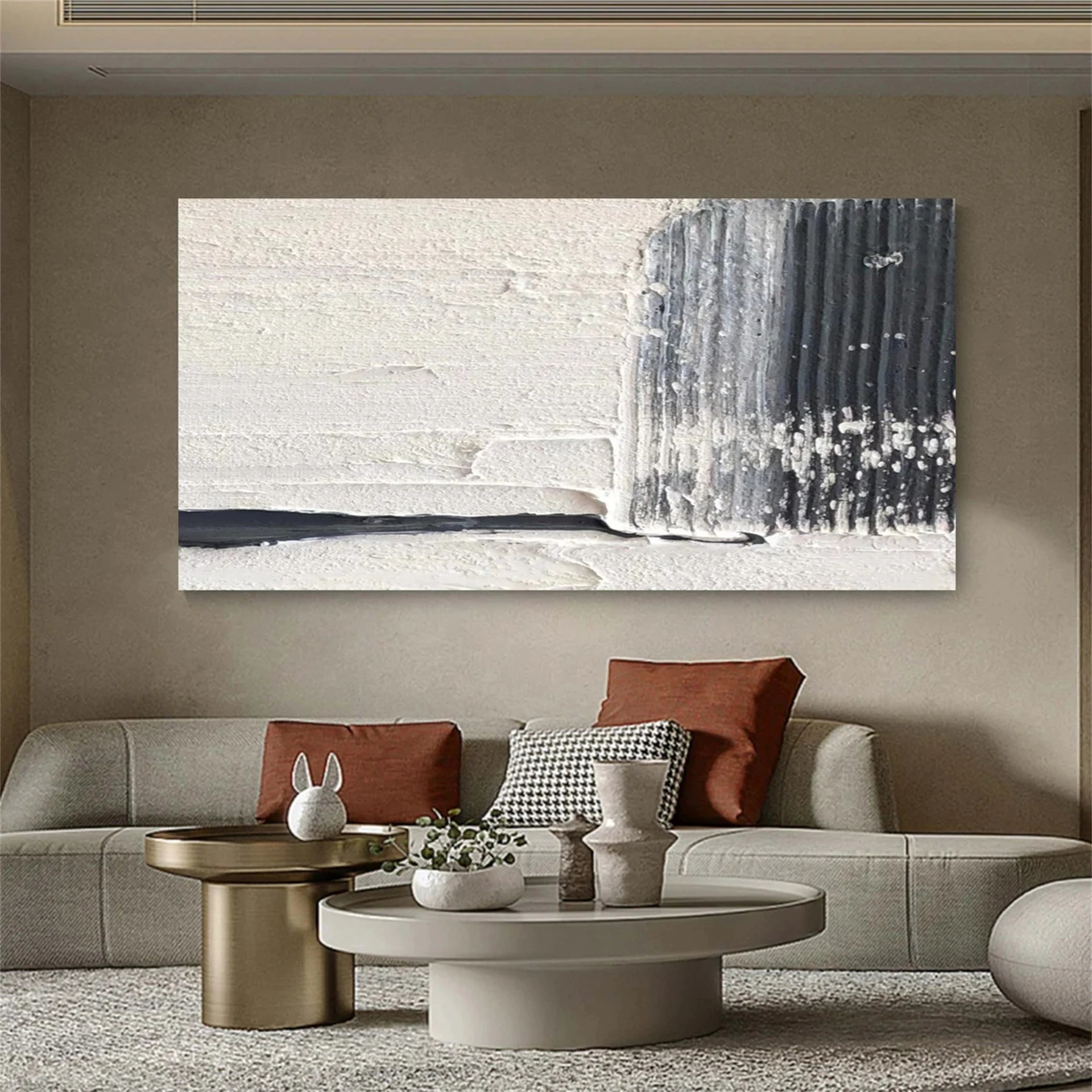 Abstract Painting #AB 087 - Modern Canvas Wall Art for Home & Office Decor - Perfect for Living Room, Bedroom, or Workspace