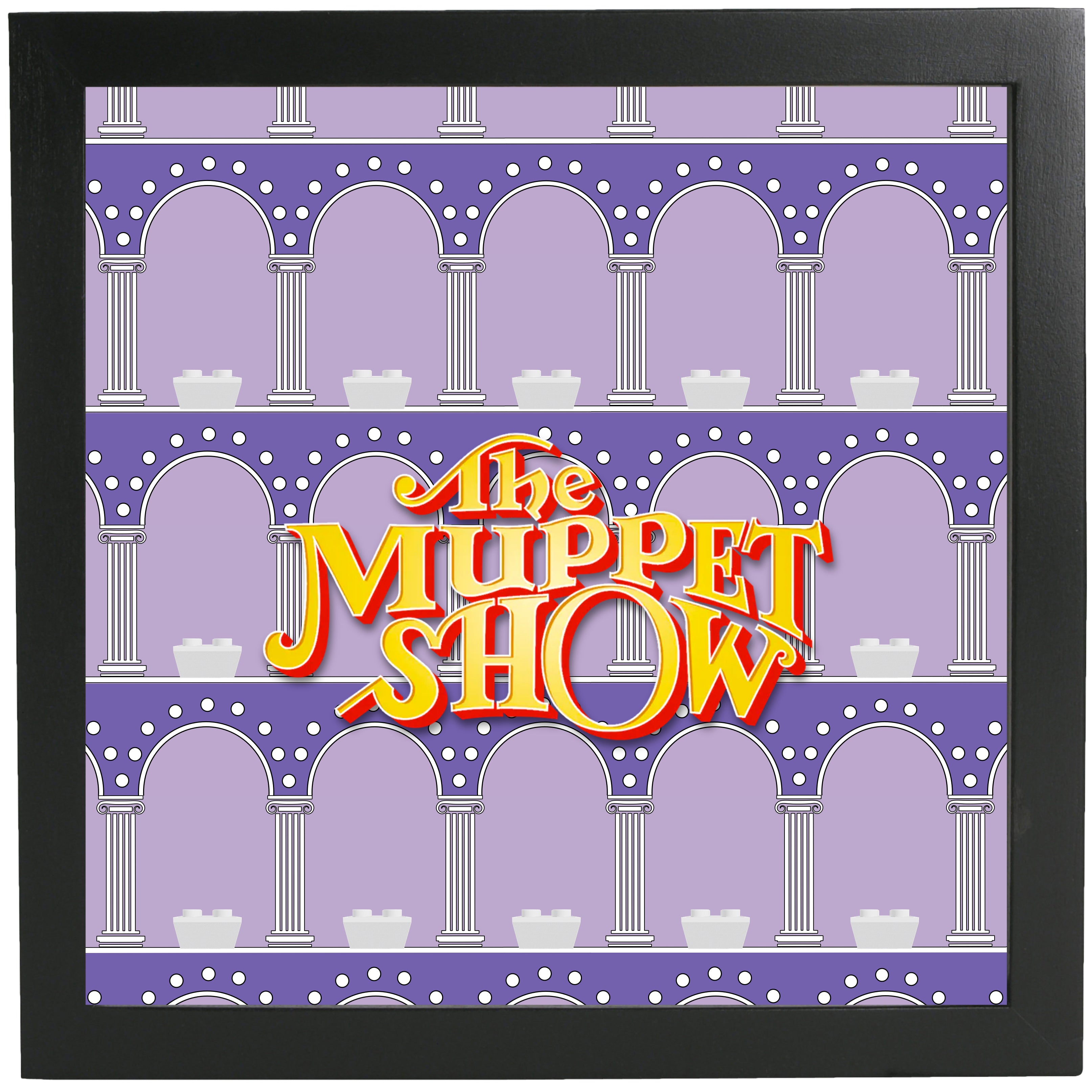 Lego® The Muppets Show Minifigures Display Frame - Collectible Minifigure Showcase for Home Decor & Office Display