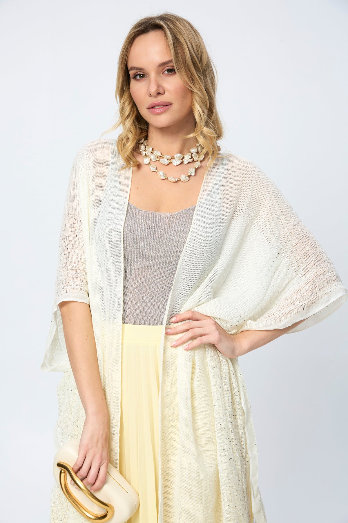 Elegant Shimmering Sequin Ruana Wrap - Women's Fashion Shawl for Parties & Evening Events
