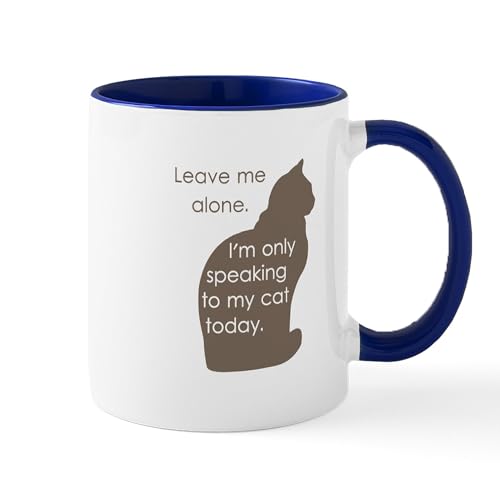 White/Navy Inside - Leave Me Alone Im Only Speaking To My Cat Today Mu