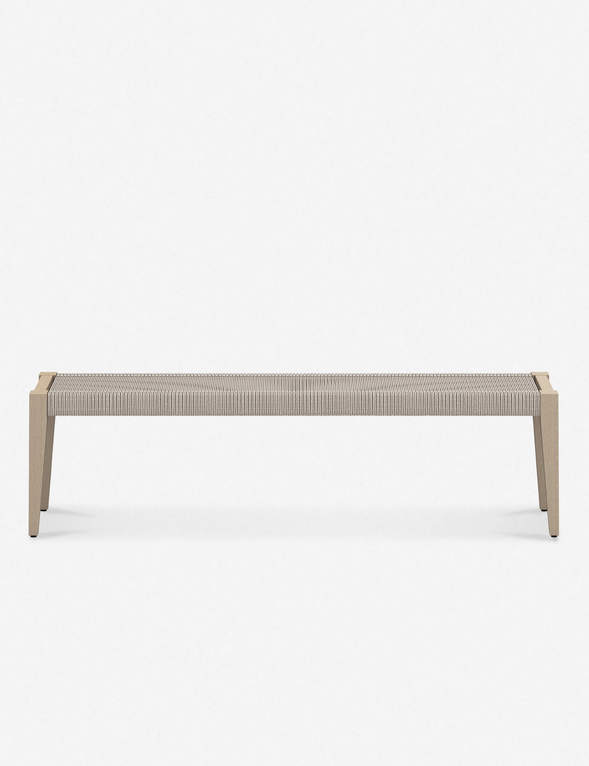 Cadenza Indoor Outdoor Bench - Weather-Resistant Patio & Garden Seating for Home, Porch, or Deck