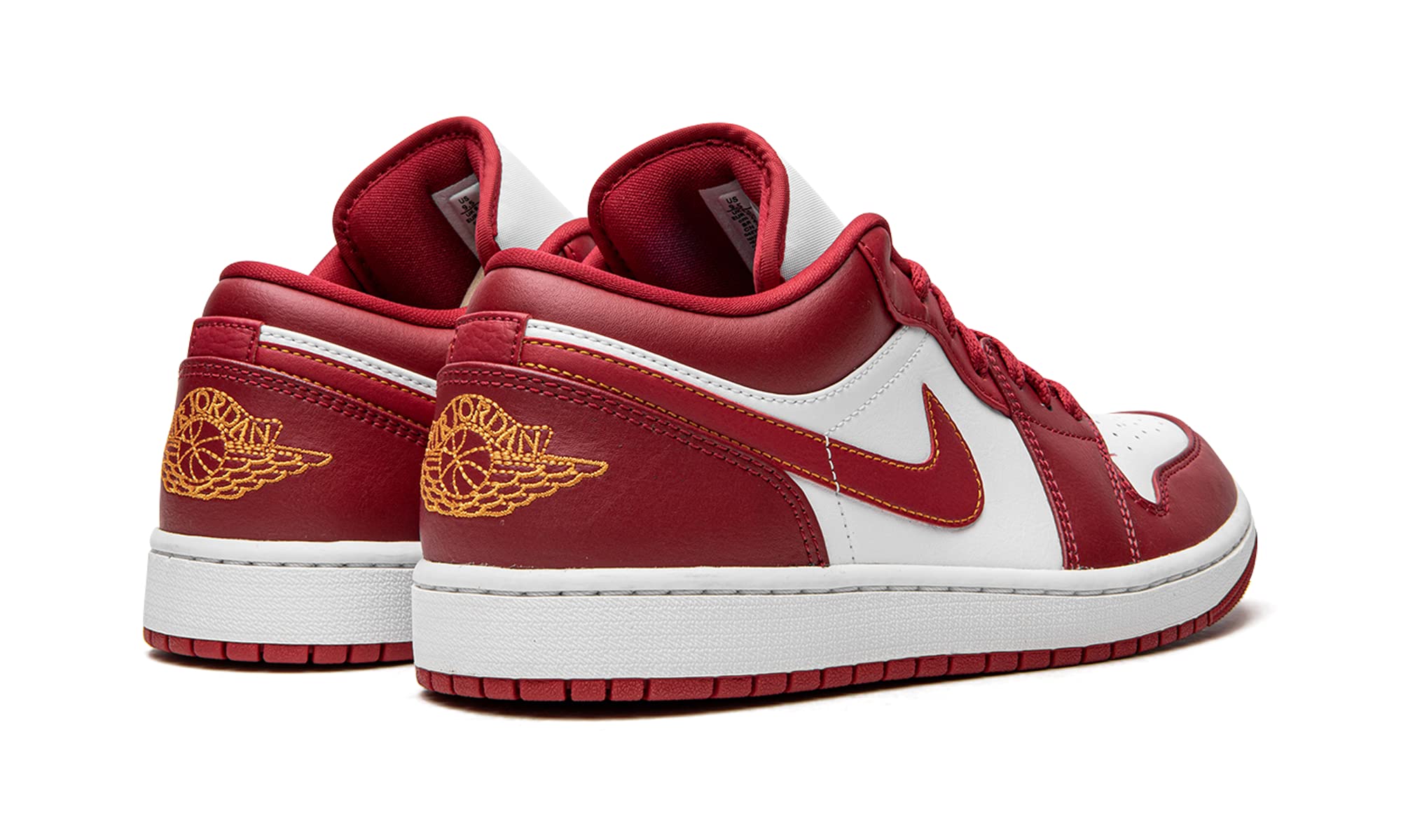 Jordan Men's 1 Low Sneakers 553558-607 Cardinal Red - Size 7.5 | Basketball Shoes for Men, Casual Streetwear & Gym Training