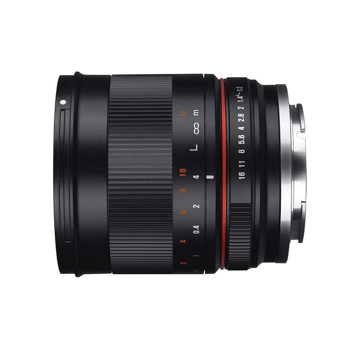 Rokinon 50mm f/1.2 Manual Focus Lens for Sony E Mount Nex Series Mirrorless Cameras - Black | Wide Aperture Prime Lens for Portrait, Low Light & Street Photography