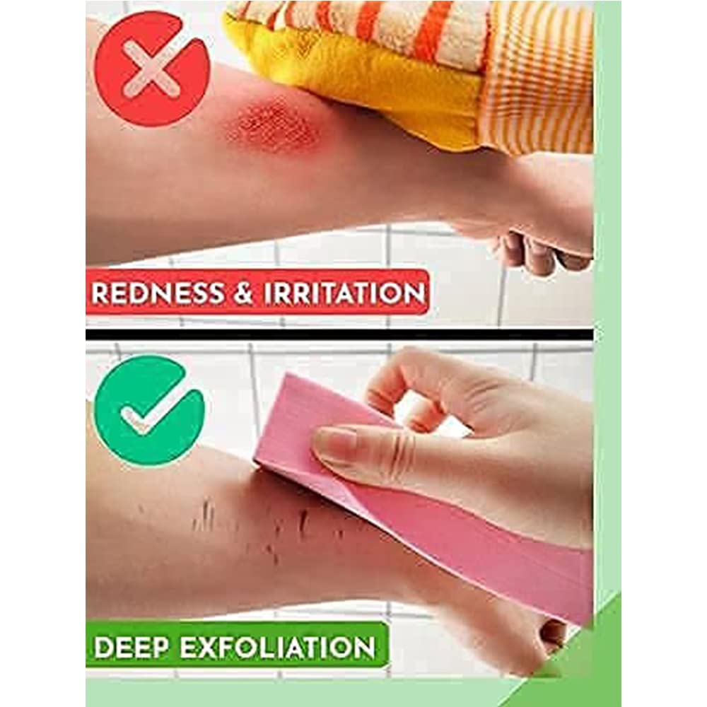 Glamlooks Professional Ultra Soft Exfoliating Sponge - Japanese Style Bath & Shower Body Scrubber for Dead Skin Removal | Cellulite Massager for Women & Men | Face & Body Exfoliator (1 Pack) - Perfect for Spa Days, Deep Cleansing & Smooth Skin Care Routine