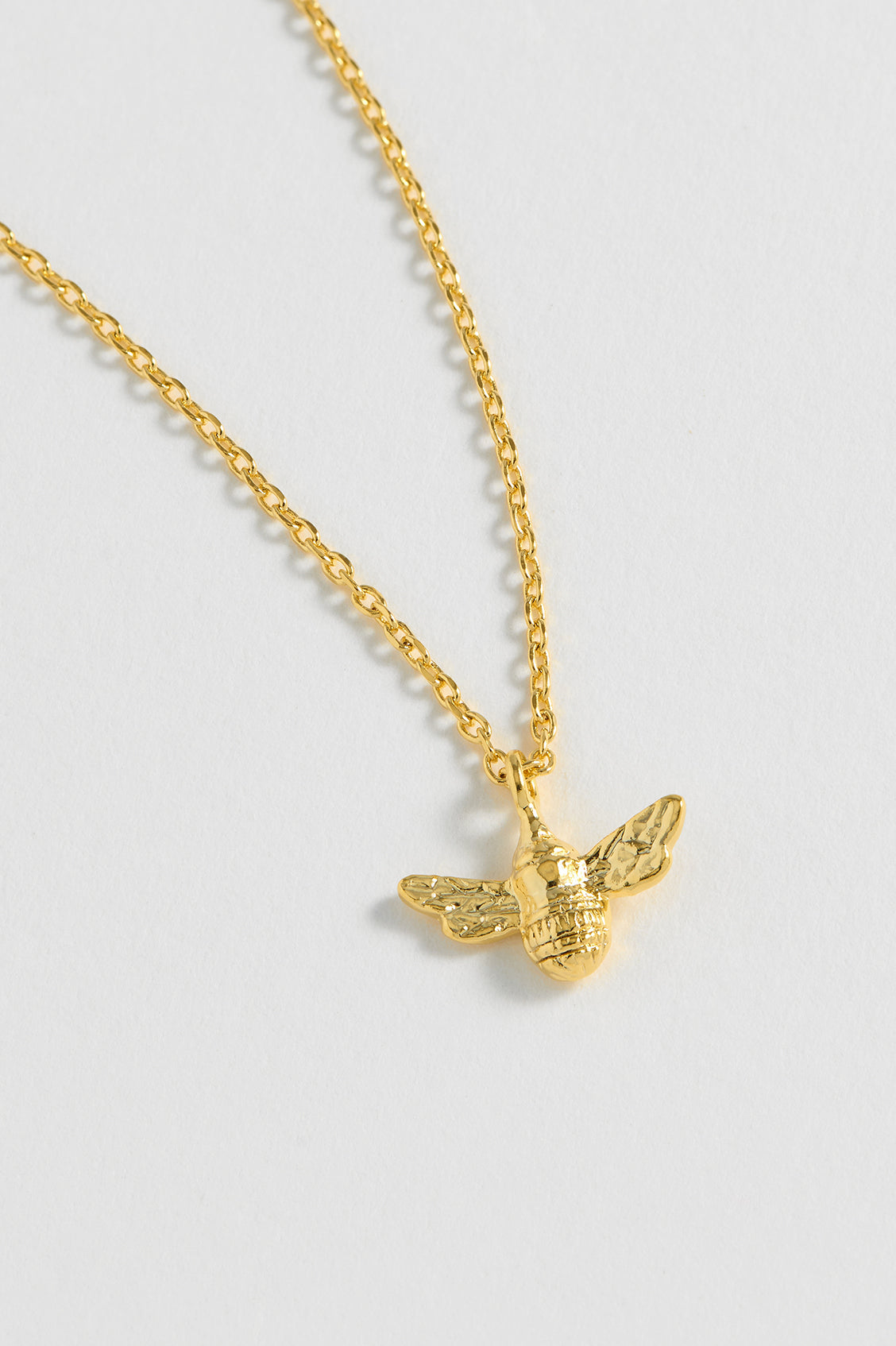 Bee Necklace Gold Plated 14K - Elegant Jewelry Gift for Women, Perfect for Valentine's Day, Anniversary & Everyday Wear