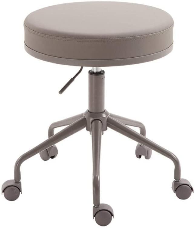Adjustable Swivel Stool Chair with Wheels - 45-58cm Height, 160kg Capacity, Red PU Leather Seat - Perfect for Office, Studio, and Home Workspaces