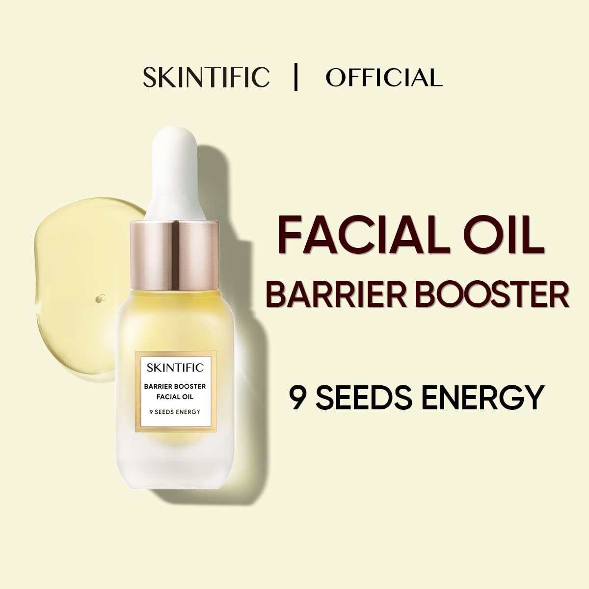 Barrier Booster Facial Oil 10ml - Lightweight Moisturizing Oil for Face, Hair & Skin | Non-Greasy Essential Oil Blend with Aromatic Benefits | Perfect for Daily Hydration, Massage & Self-Care Rituals