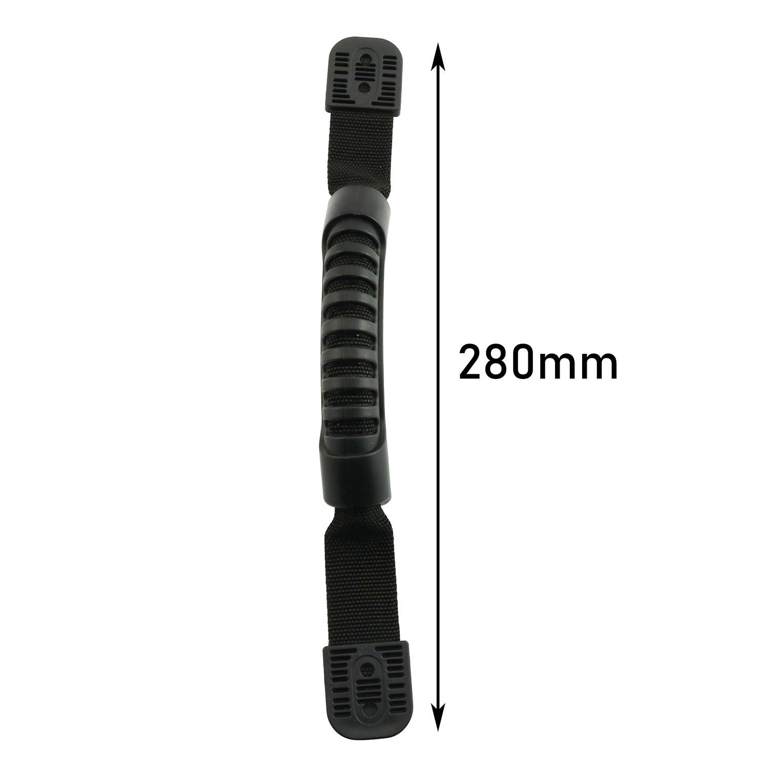 Tegg 2PCS Black Kayak Canoe Carry Handles with Hardware - Soft Grip Side Mount Handles & Durable Webbing for Easy Transport - Perfect for Kayaks, Canoes, Suitcases and Outdoor Gear