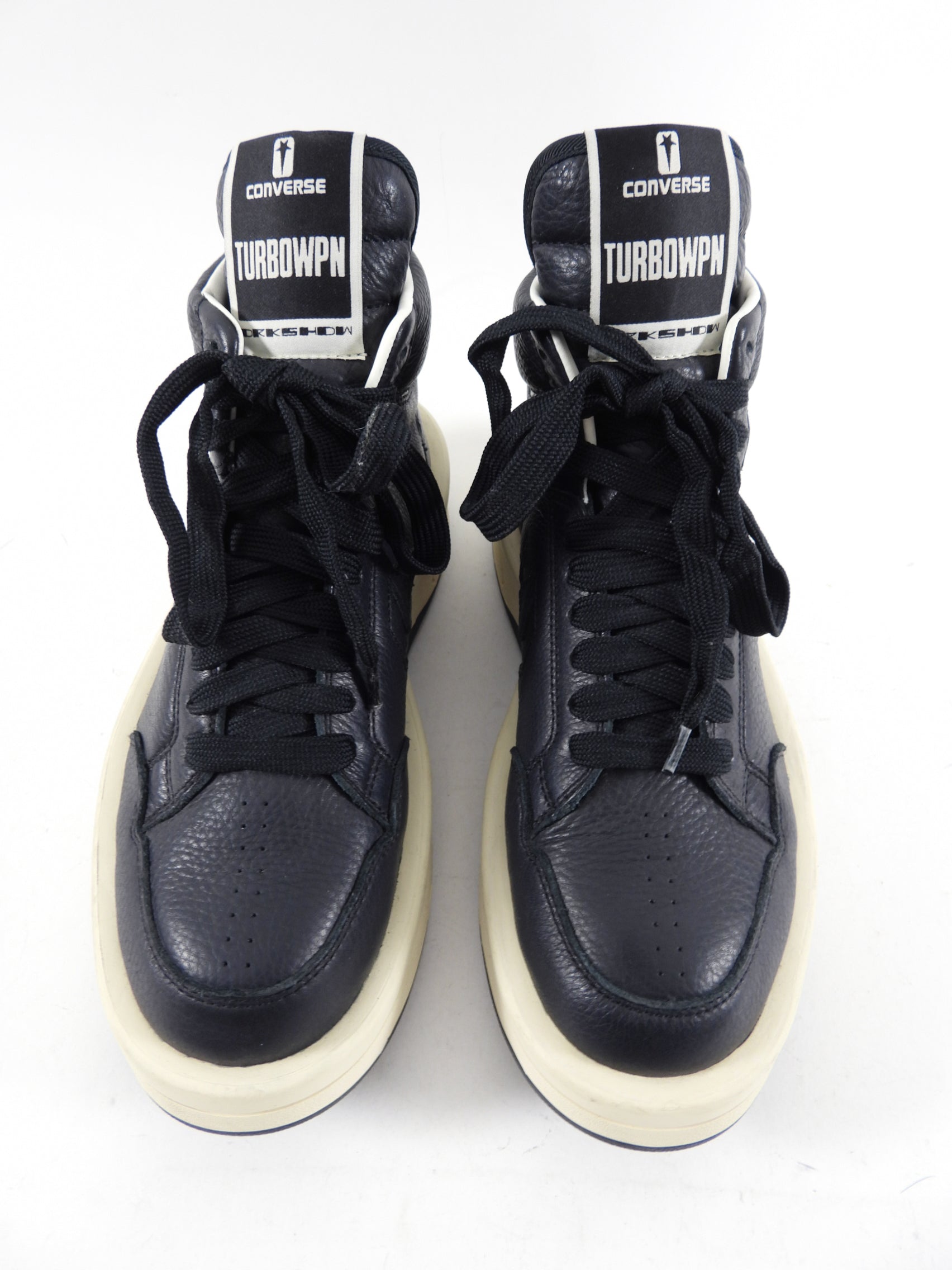 Converse x Rick Owens Turbowpn Limited Edition Leather High Top Sneakers - Size 40.5 / 9 - Streetwear Fashion & Urban Style for Men & Women