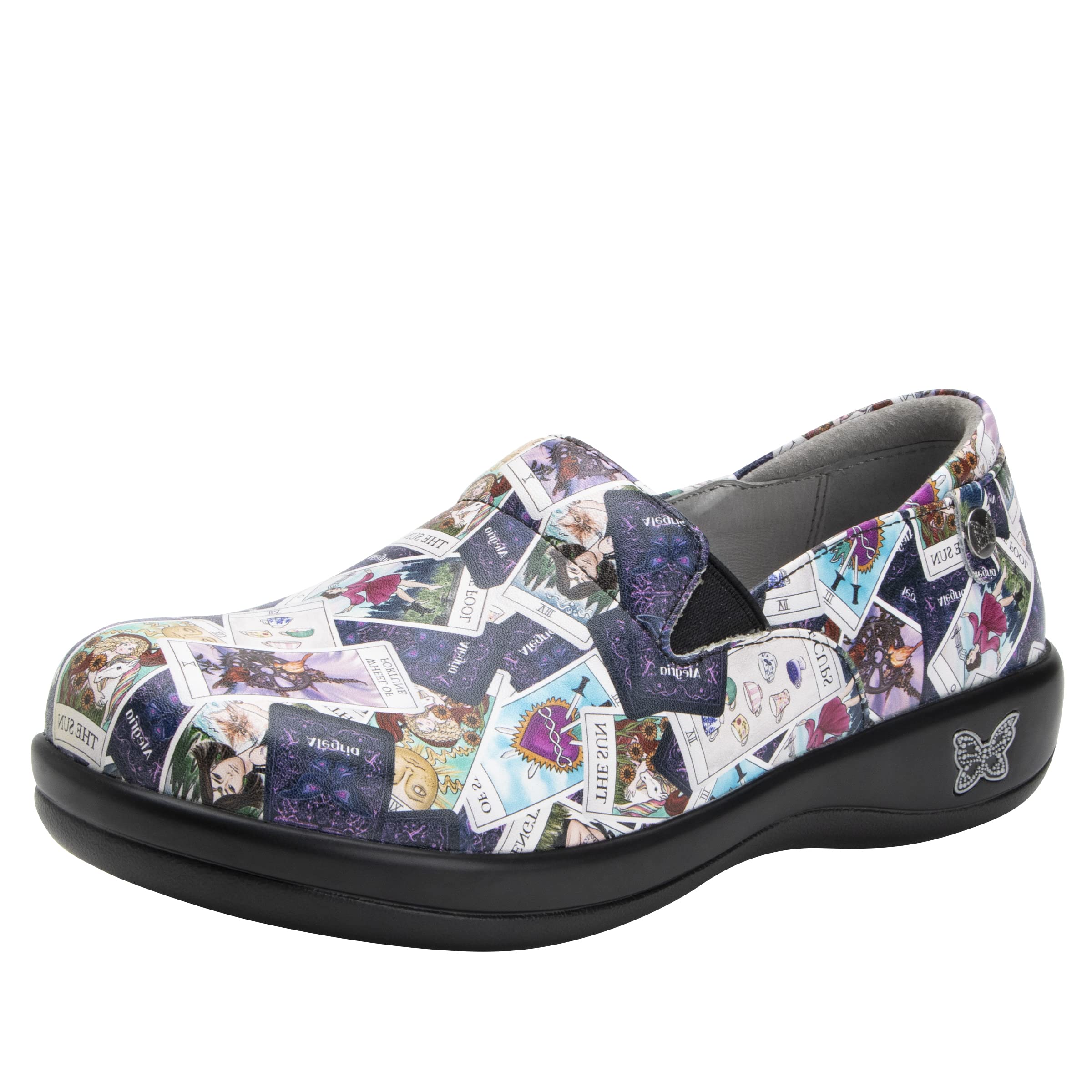 Alegria Women's Keli Leather Slip-On Shoes - Comfortable & Stylish Loafers for Work, Travel & Everyday Wear