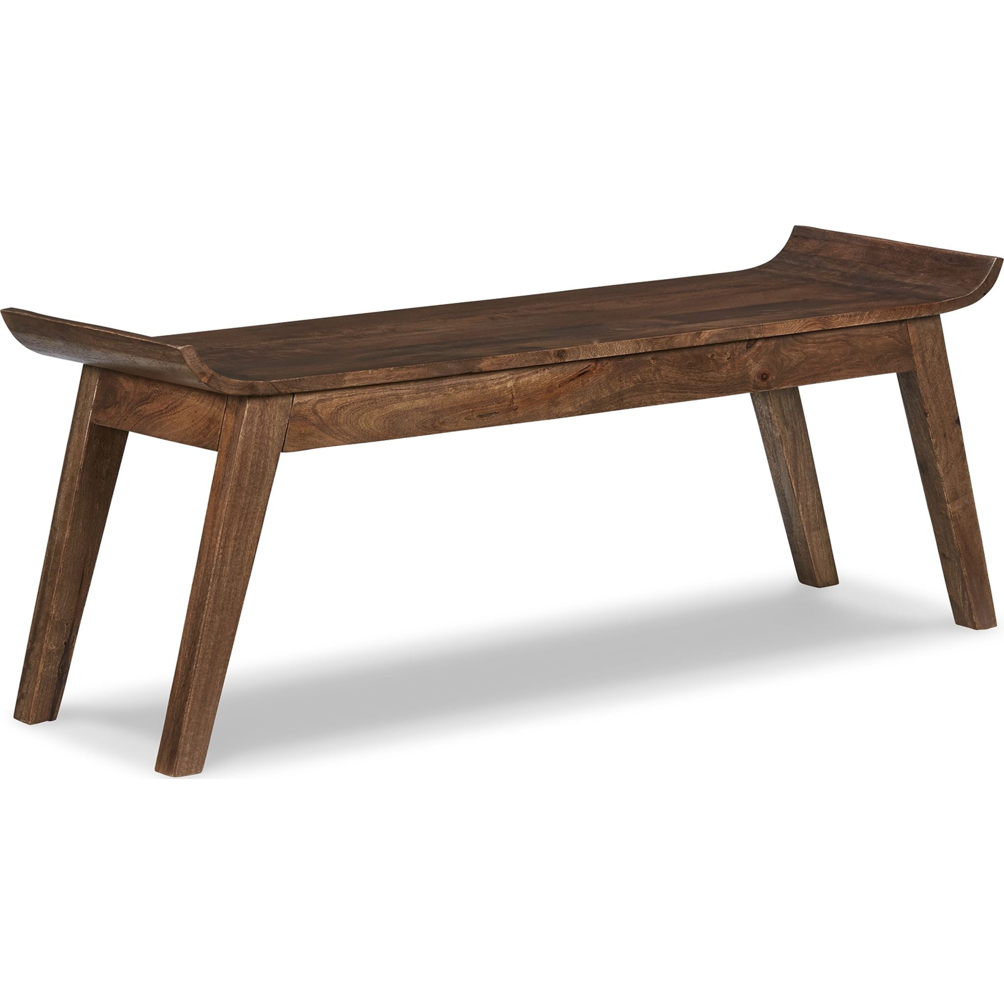 Abbianna Bench - Medium Brown Wooden Bench for Living Room, Bedroom, or Entryway - Stylish and Durable Seating Furniture for Home Decor