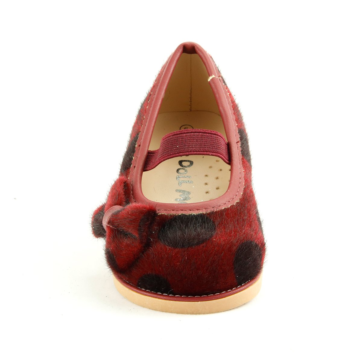 Polka Dot Mary Jane Flat Shoes for Girls - The Doll Maker Furskin Collection | Cute & Comfortable School Shoes, Party Footwear, and Everyday Wear