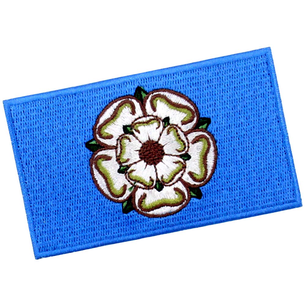 EmbTao Yorkshire Flag Embroidered Patch - Iron On or Sew On Morale Emblem for Jackets, Hats & Bags | Perfect for DIY, Cosplay & Military Uniforms