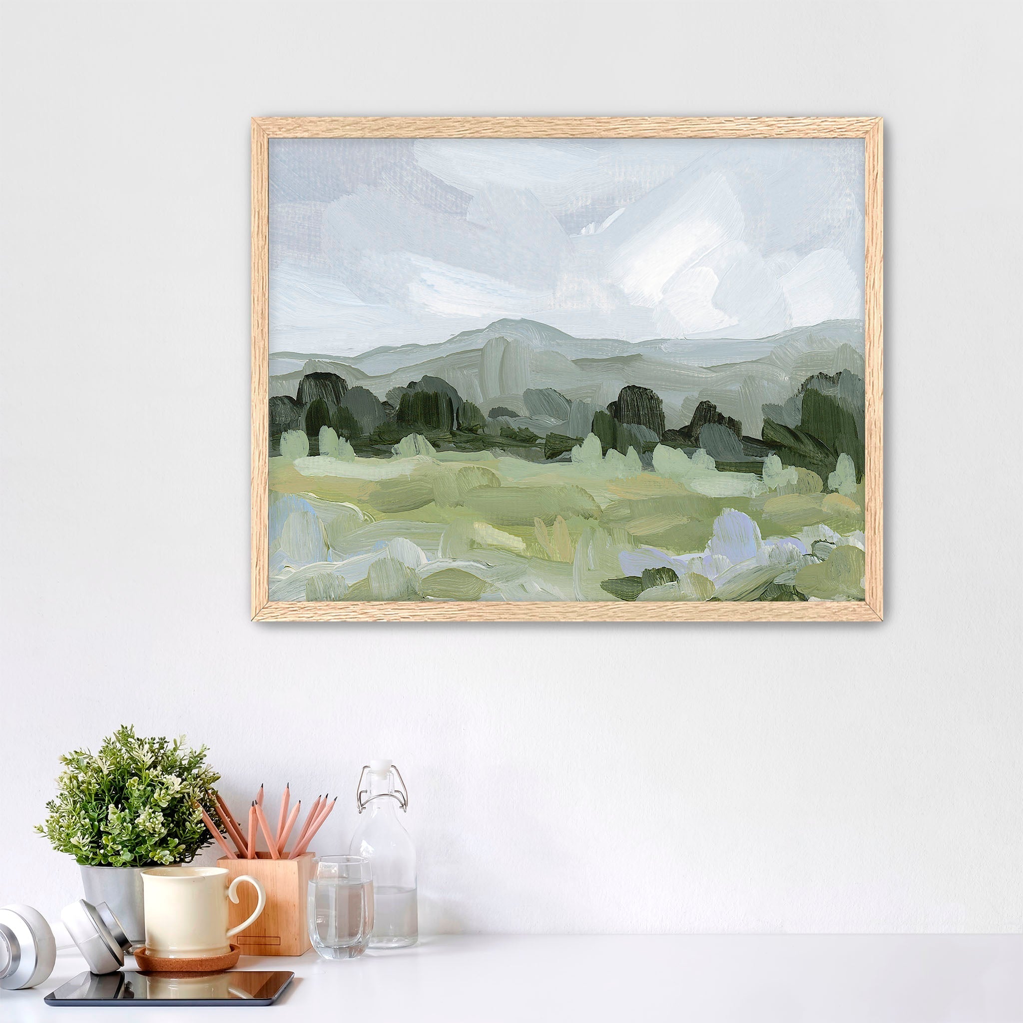 Sage Valley Art Print - Premium Wall Decor for Home & Office - Perfect for Living Room, Bedroom & Office Decor