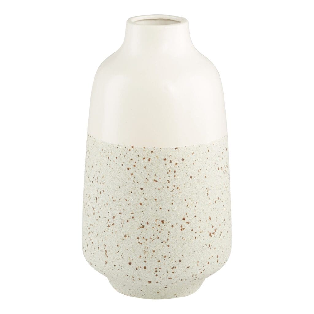 Cyan Design 11195 Summer Shore Vase - White Ceramic Medium Size Home Decor for Living Room, Dining Table, or Wedding Centerpiece