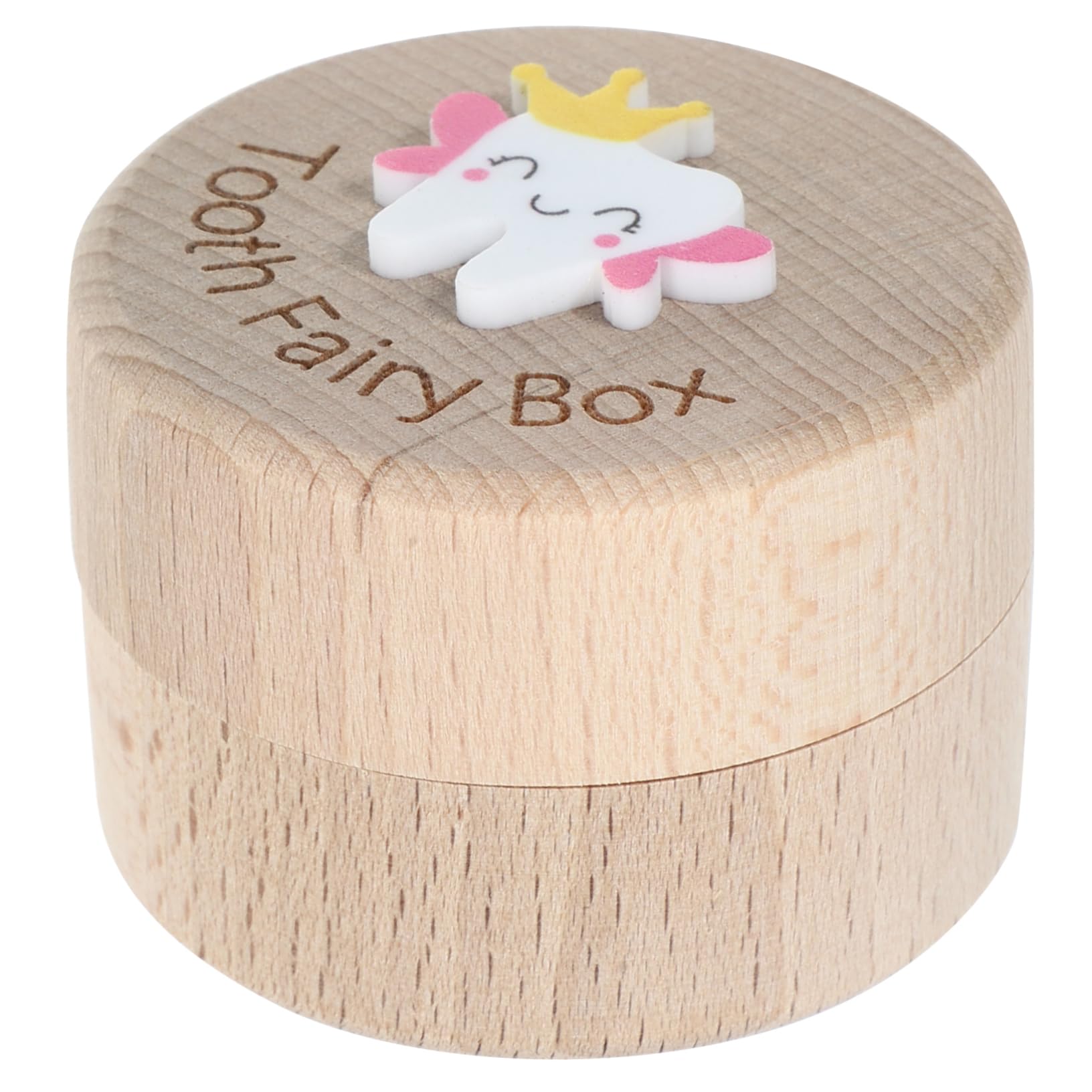 VICASKY 2-Piece Wooden Tooth Fairy Box Set - Small Keepsake Box for Baby Teeth Storage, First Lost Tooth Holder - Perfect for Kids' Bedtime Rituals & Memory Preservation