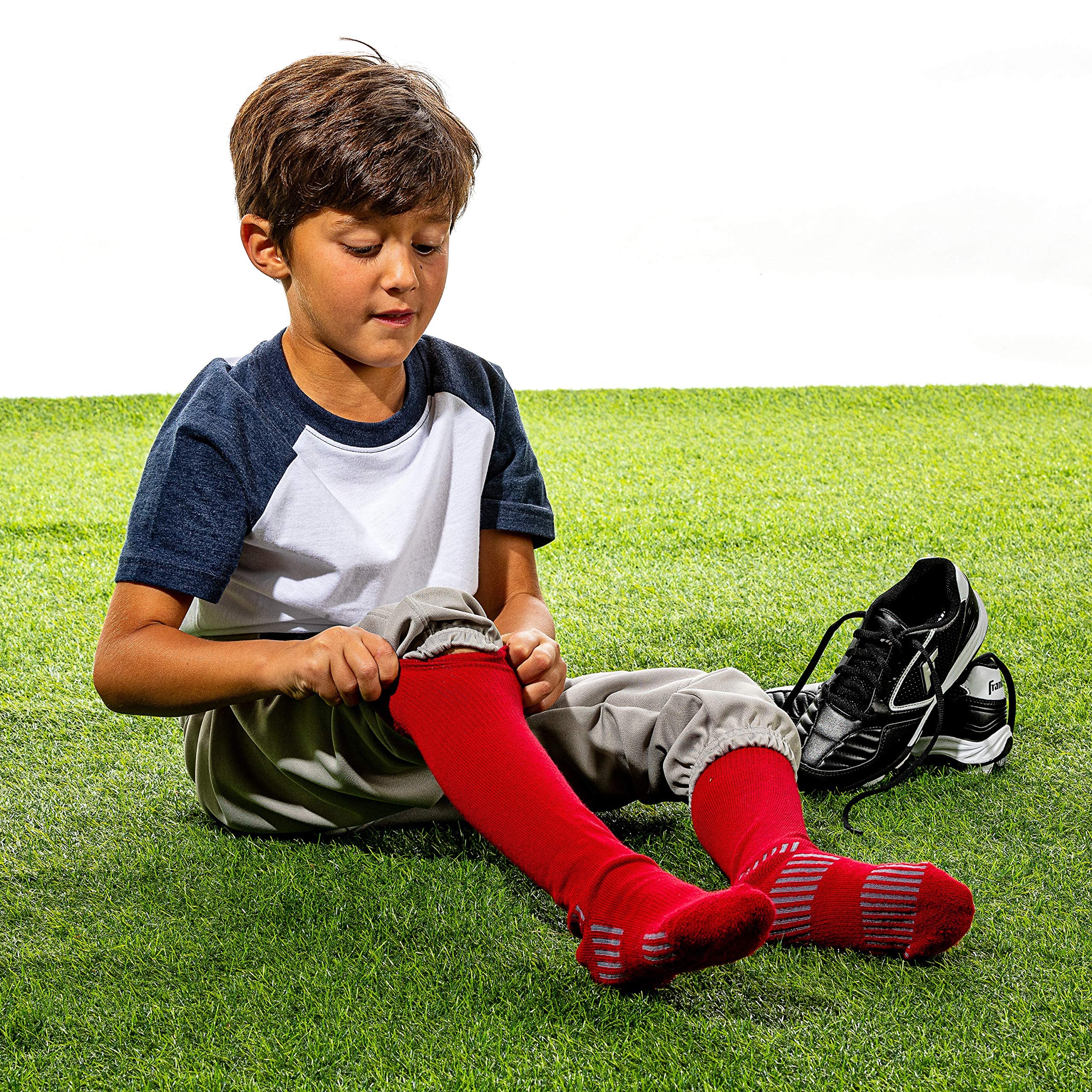 Franklin Sports Youth Baseball & Softball Socks for Kids - Knee High Athletic Socks for Boys & Girls - Perfect for Baseball, Softball & Sports Training