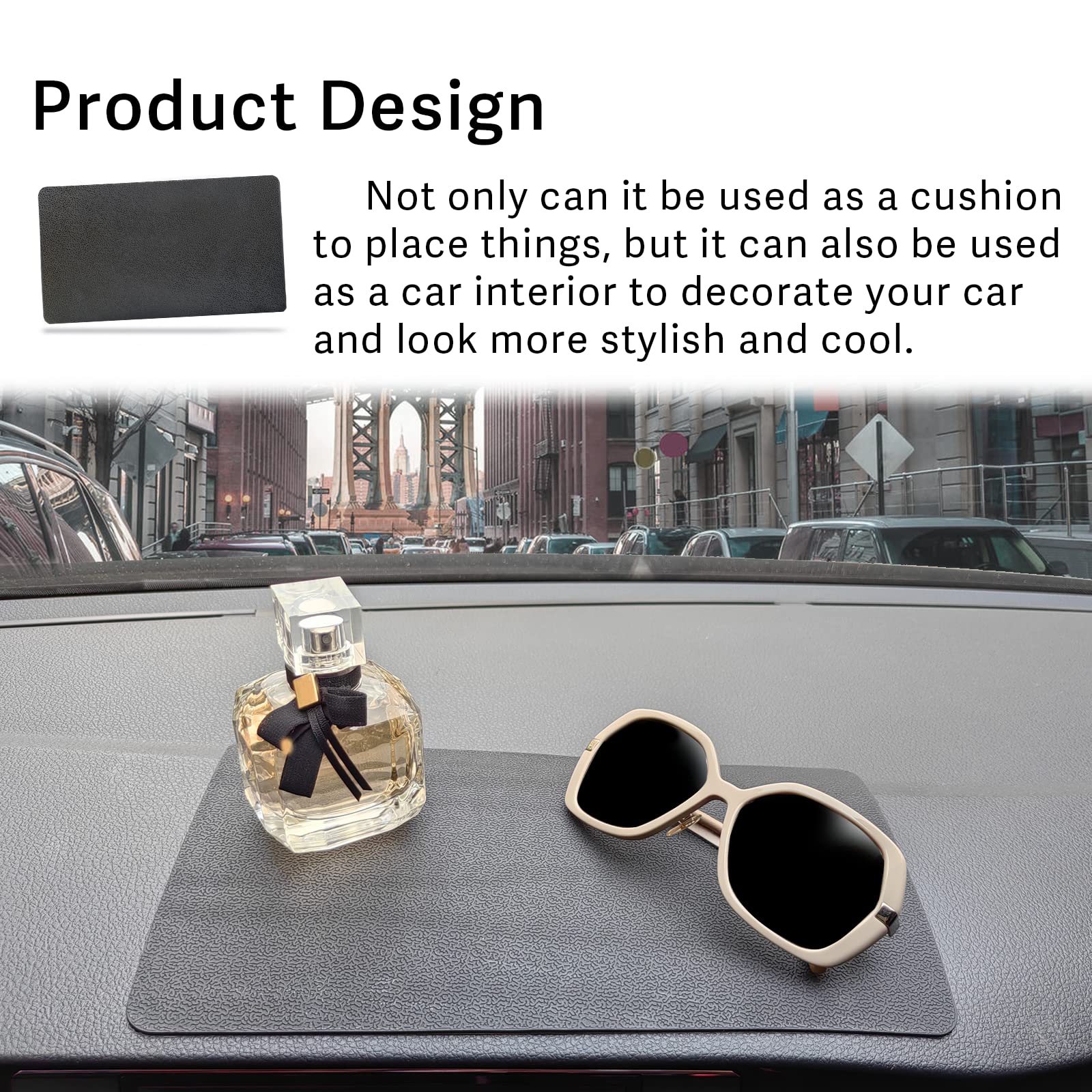 Universal Car Dashboard Anti-Slip Rubber Pad - 10.6