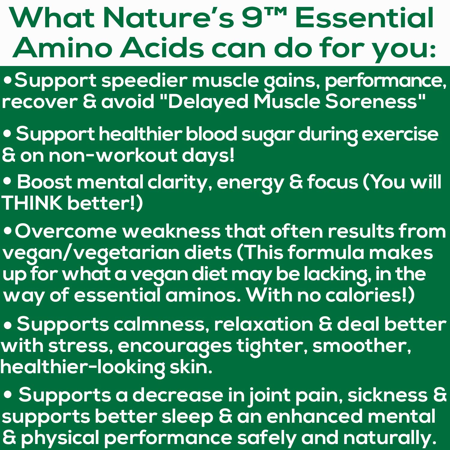 Complete Essential Amino Acids (EAA) Supplement with BCAA - 9 Free Form Vegan Tablets for Muscle Recovery, Pre Workout & Cognitive Support | 210 Pills for Athletes, Fitness Enthusiasts & Active Lifestyles