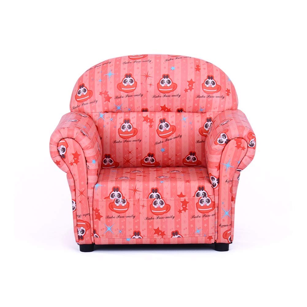 **Kids Cartoon Leather Footstool - Anti-Fall Baby Sofa Seat for Toddlers | Perfect for Playroom, Nursery & Living Room**