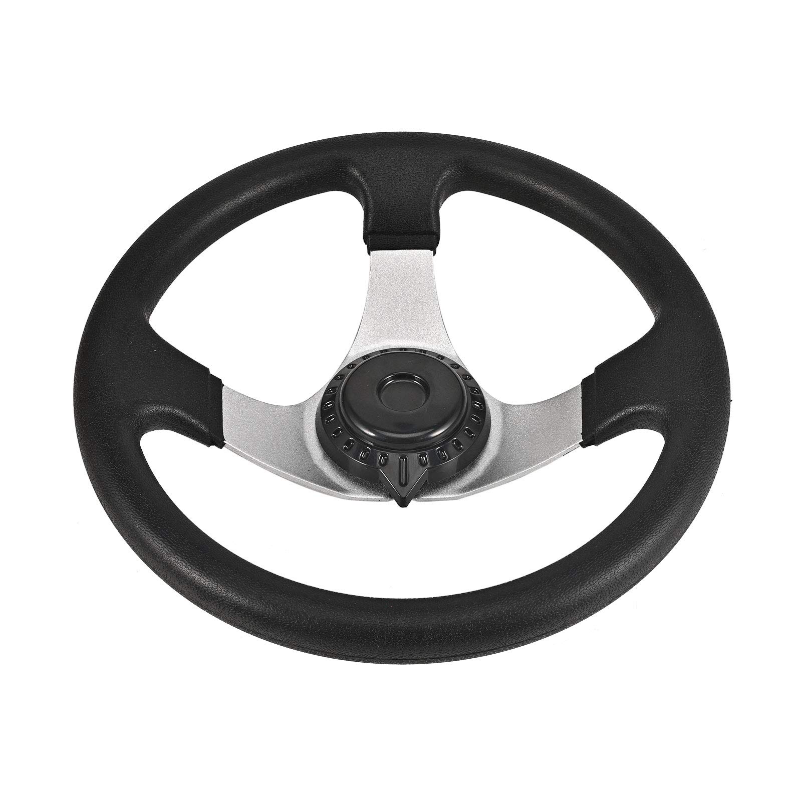 300mm Racing Steering Wheel with Cap for Taotao Go-Kart & Dune Buggy - High Performance Karting Accessory for Off-Road Racing and Track Competition