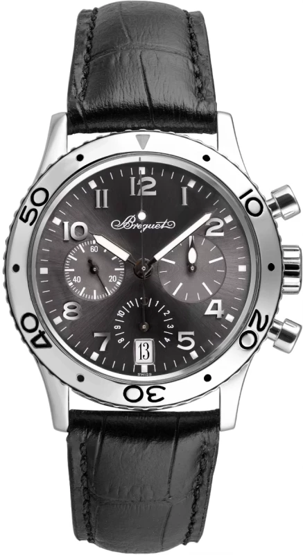 Breguet Type XX Transatlantique 18K White Gold Men's Luxury Watch - Premium Swiss Chronograph for Aviation & Business Professionals