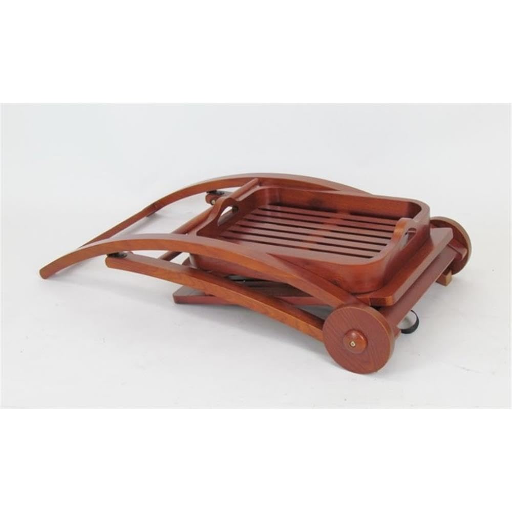 Brown Serving Tray Stand - Perfect for Dining & Entertaining