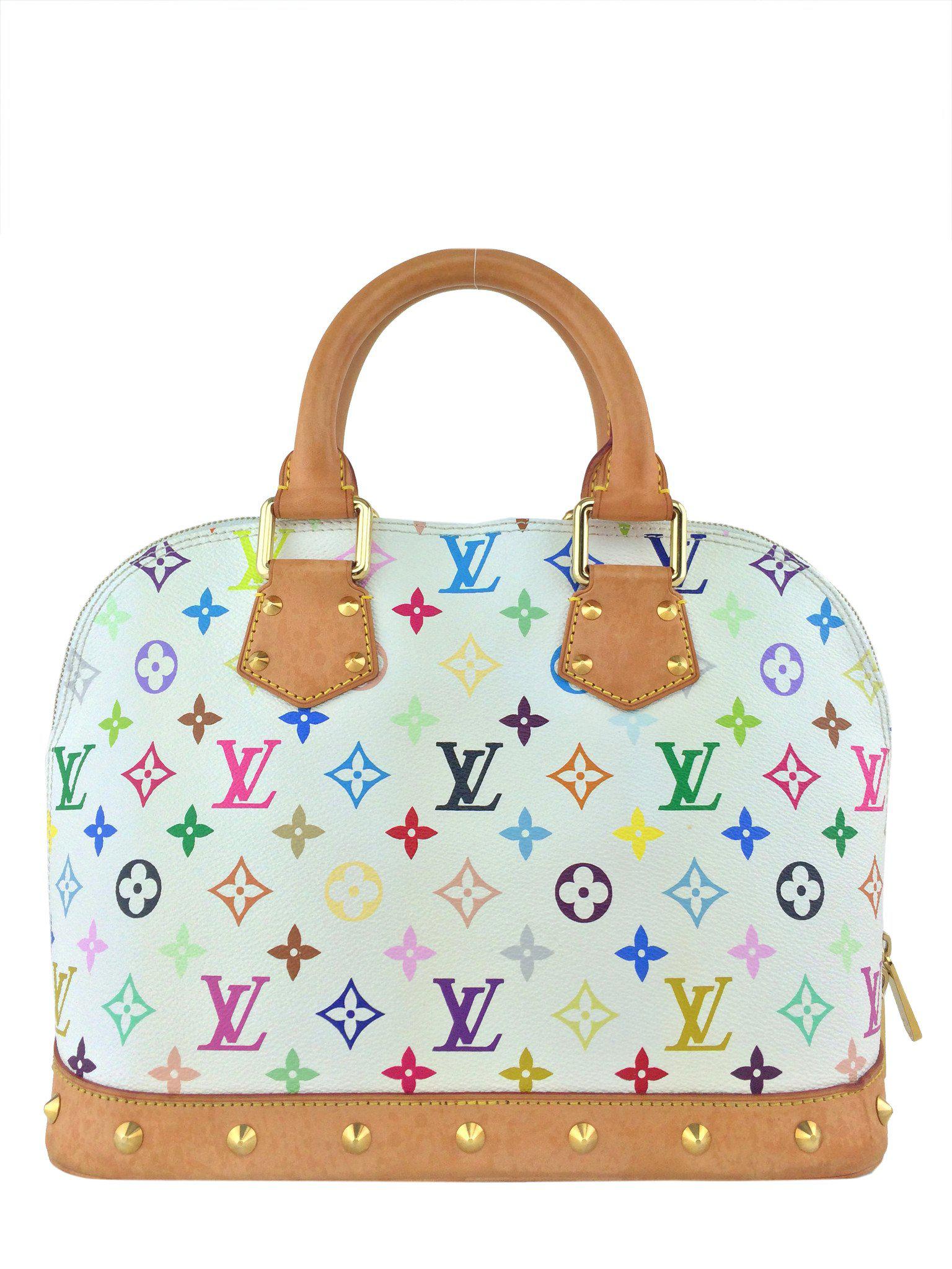 Authentic Louis Vuitton Multicolore Monogram Alma Handbag - Stylish Designer Shoulder Bag for Women | Perfect for Work, Travel & Evening Events
