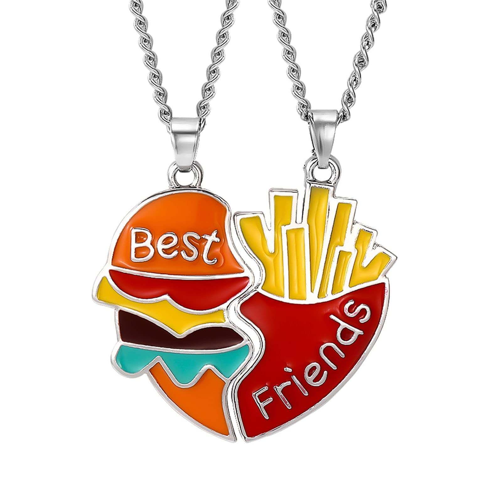 Women's Chain Necklaces - Matching Distance Necklaces for Best Friends, Couples & Graduation Gifts | Stainless Steel Be-St Train Necklace for Long Distance Relationships, Anniversaries & Special Occasions