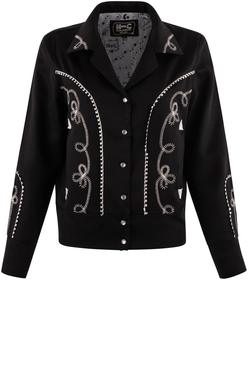 H Bar C Bolero Jacket for Women - Stylish Western Denim Vest with Fringe - Perfect for Rodeo, Country Concerts & Cowgirl Fashion