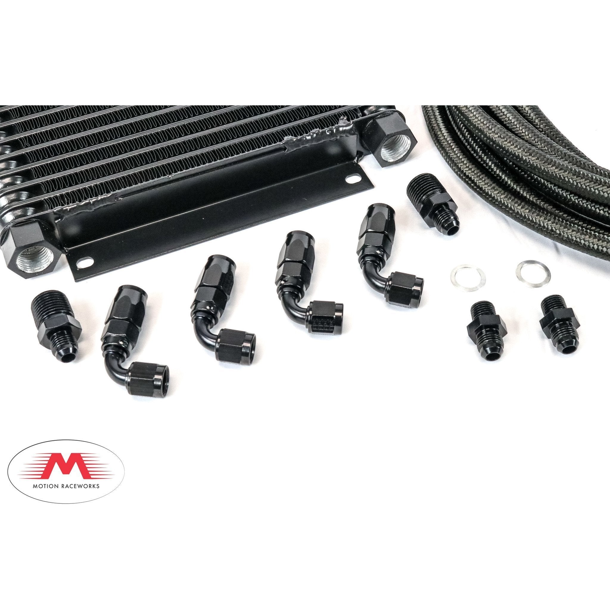 High-Performance Aftermarket DERALE Powerglide Transmission Cooler Kit with Fragola Lines & Fittings - Perfect for Racing, Towing & High-Temperature Driving Conditions