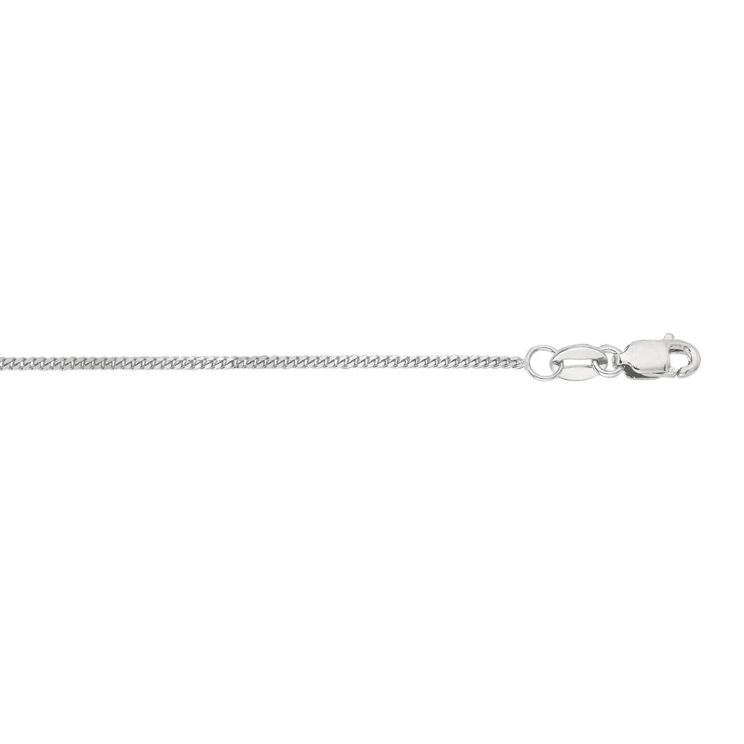 10k Gold Sparkle Cut Gourmette Chain Necklace for Women & Men - White Gold & Yellow Gold Options in 16, 18, 20, 22, 24 Inch Lengths | Elegant Everyday Jewelry, Perfect for Gifts, Parties & Special Occasions