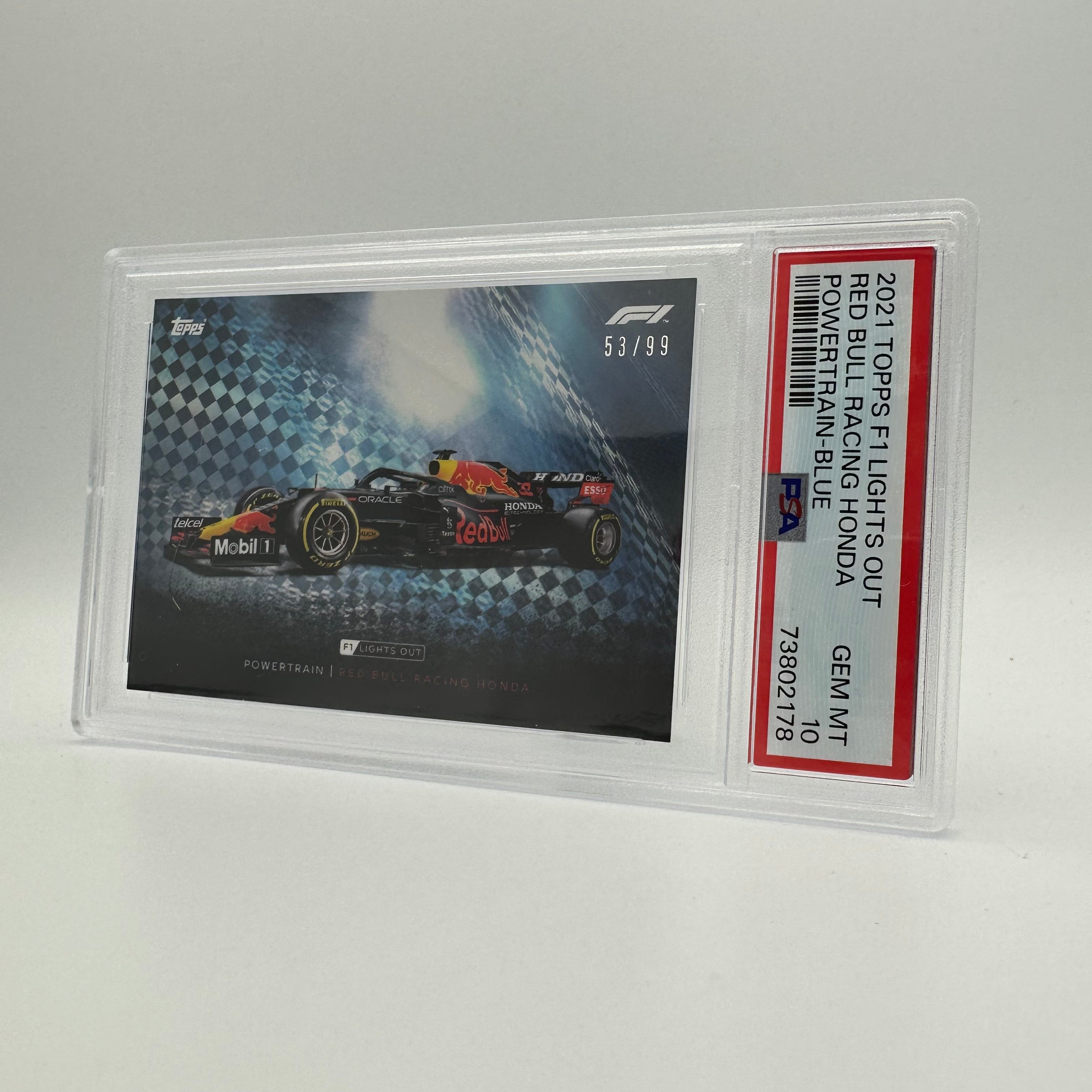 PSA 10 53/99 Red Bull Racing Honda Powertrain Blue - Limited Edition Collectible Card for F1 Fans & Racing Memorabilia Enthusiasts