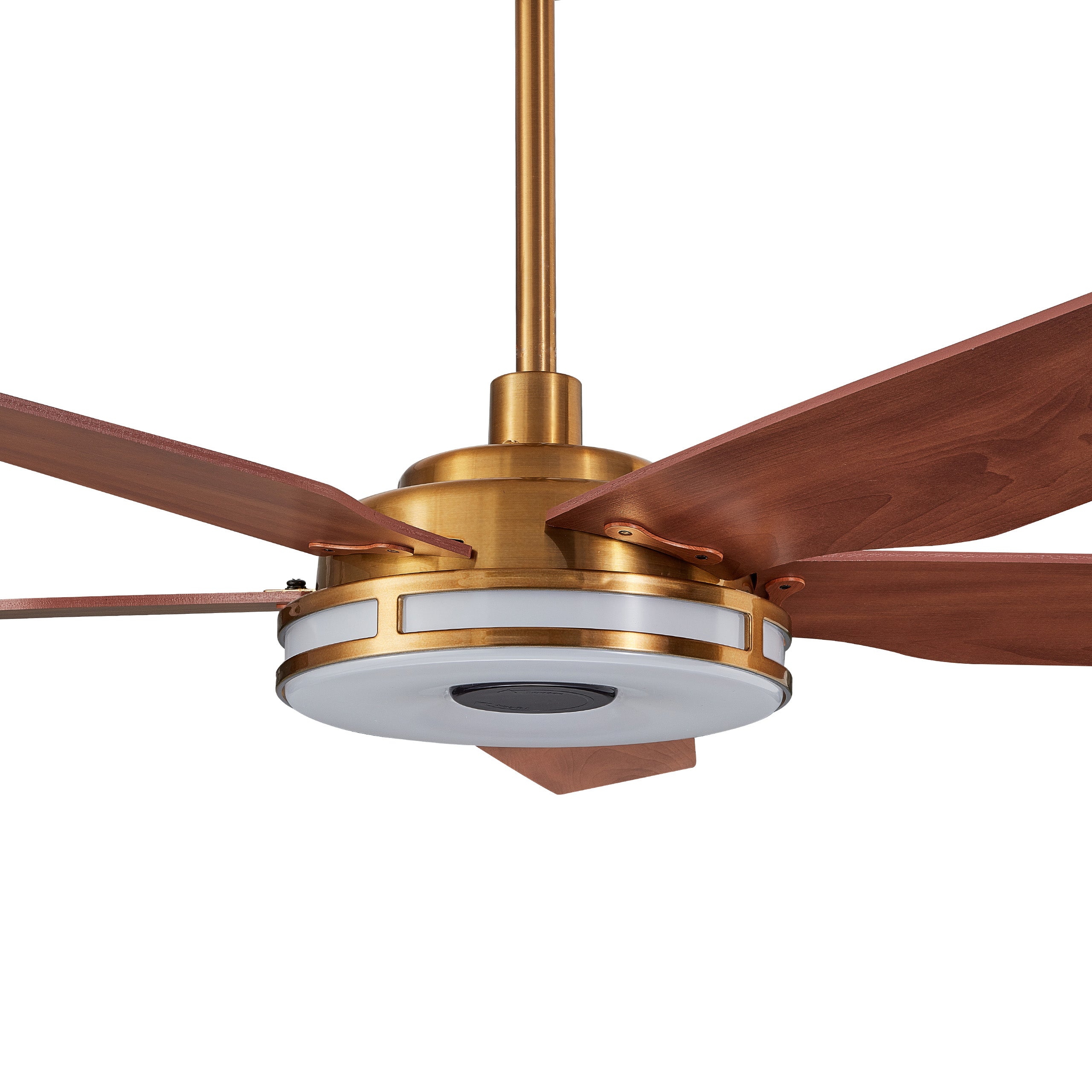 Smart Ceiling Fan with LED Light & Remote Control - 56 Inch Indoor/Outdoor Explorer Model - Perfect for Living Rooms, Bedrooms, and Patios