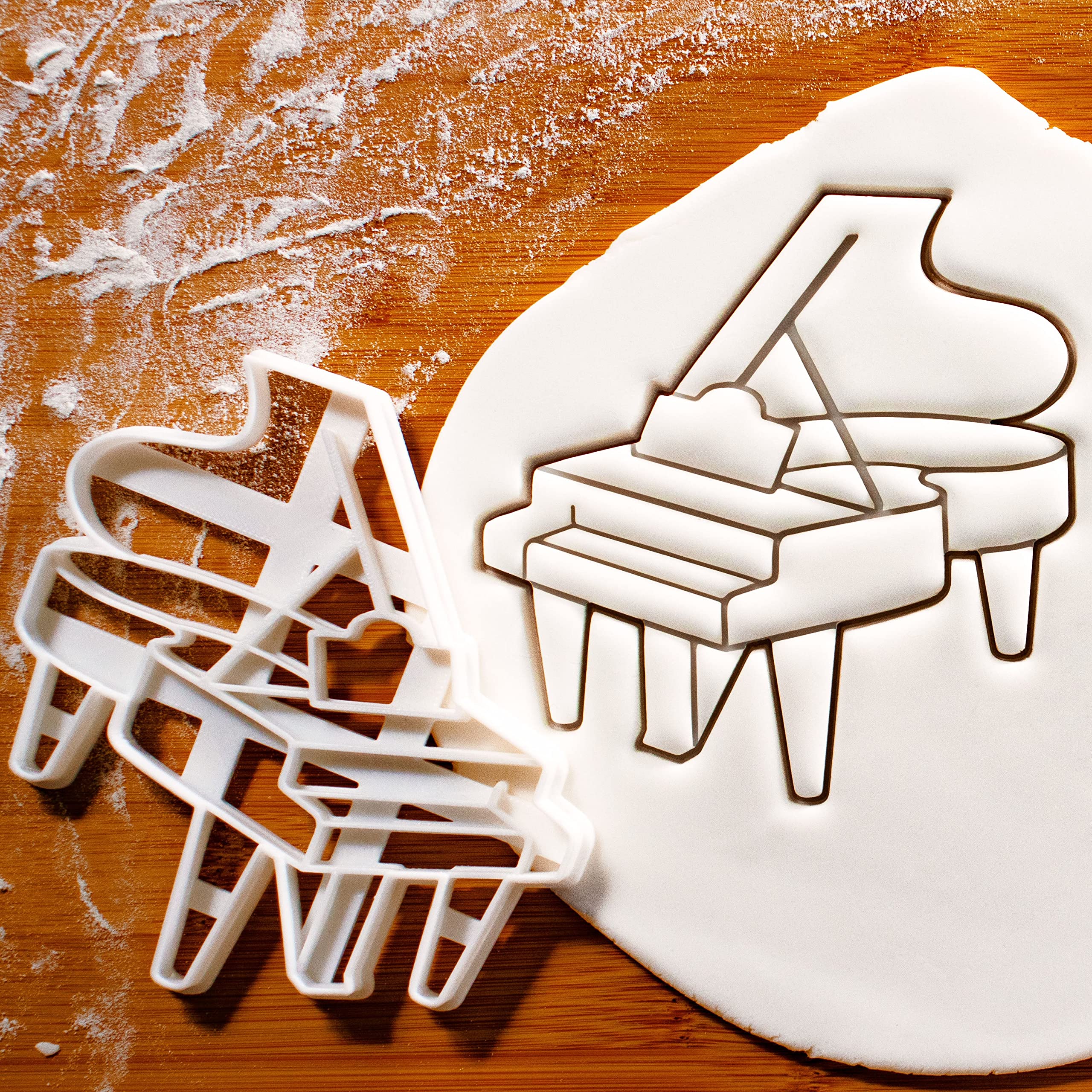 Grand Piano Cookie Cutter - 1 Piece Stainless Steel Baking Tool for Sugar Cookies, Cake Decorating & DIY Pastry | Perfect for Birthday Parties, Wedding Favors & Holiday Baking