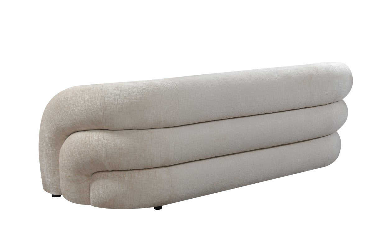 Brantley Sofa - Modern Beige Living Room Couch for Comfortable Seating & Relaxation | Perfect for Home, Office & Lounge Areas