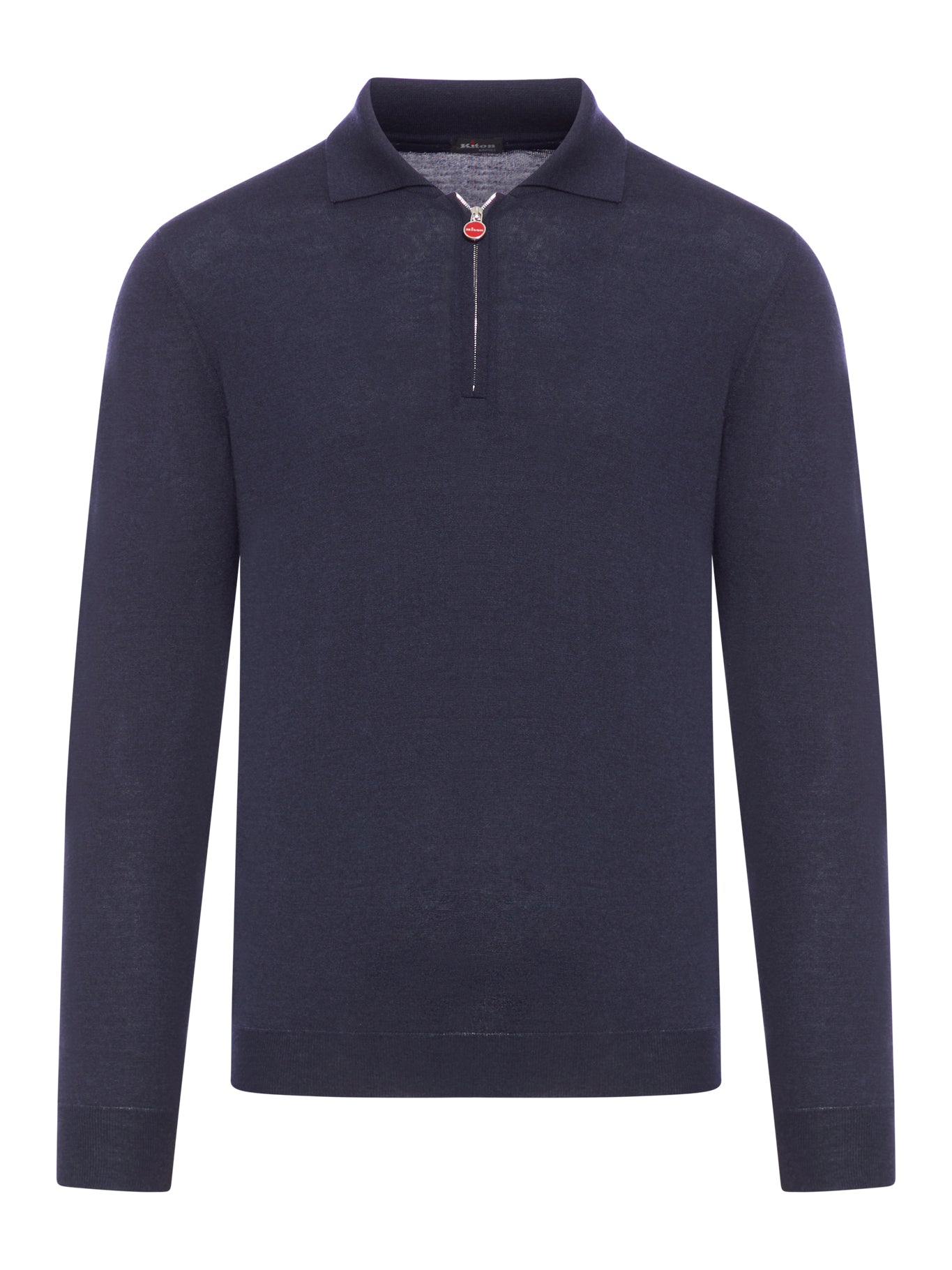 Kiton Men's Premium Zip Polo Shirt - Classic Casual & Business Wear for Golf, Office, and Outdoor Activities