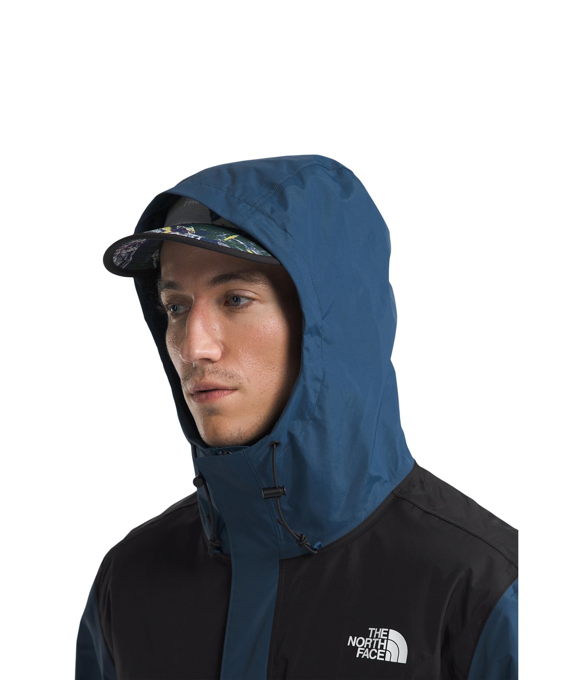The North Face Men's Antora Jacket - Waterproof Windproof Hiking Jacket for Outdoor Adventures (Standard & Big Sizes, Shady Blue/TNF Black, Medium) - Perfect for Camping, Hiking & Winter Sports