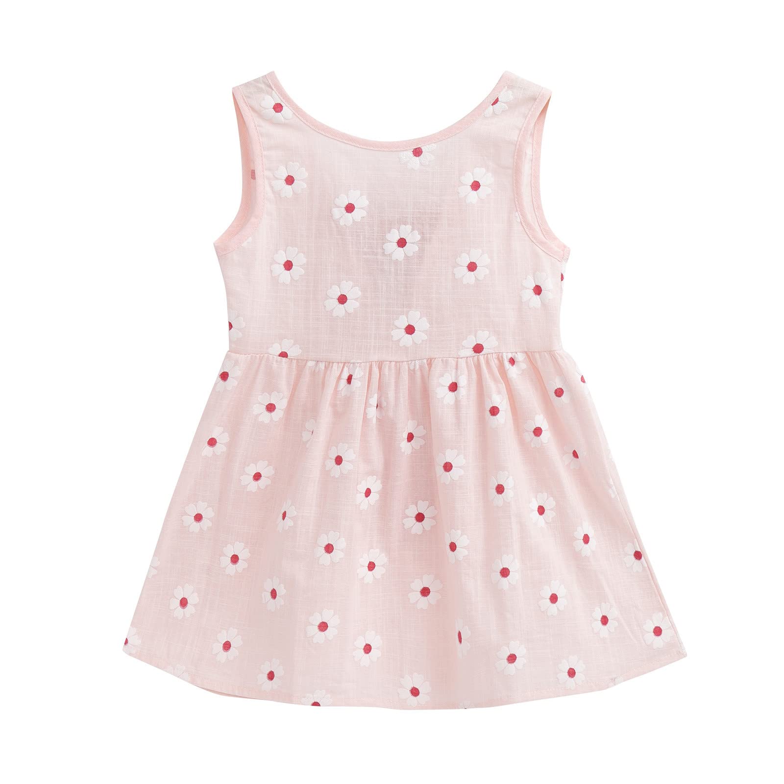 MVNB Princess Toddler Girls Sleeveless Dress - Floral Print Long Black Dress for Baby Girls 1-6 Years | Perfect for Birthday Parties, Photo Shoots & Special Occasions