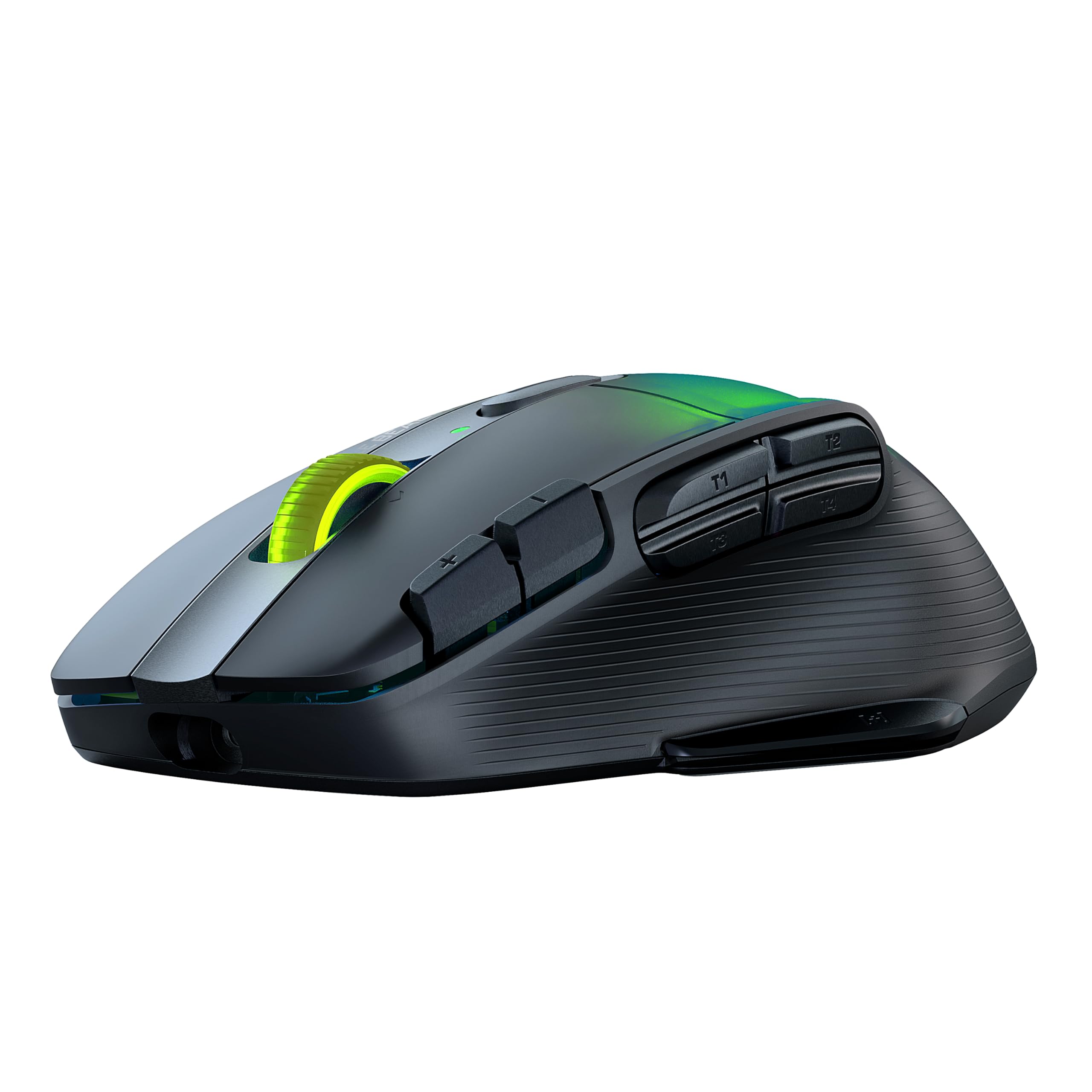 Turtle Beach Kone XP Air Wireless RGB Gaming Mouse - Bluetooth, 19K DPI Optical Sensor, 100-Hour Battery with Charging Dock, 29 Programmable Buttons, 4D Wheel - Black | Ergonomic Design for PC & Mac Gaming, Work & Productivity
