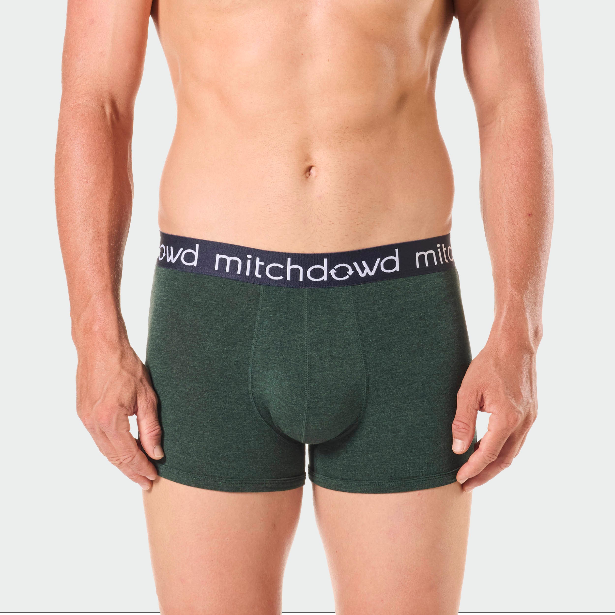 Men's Bamboo Trunk 3 Pack - Soft Breathable Underwear in Blue & Green | Comfortable Boxer Briefs for Everyday Wear, Gym & Travel
