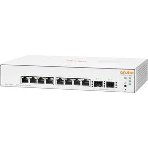 Aruba Instant On 1930 8G 2SFP Switch - 8 Port Manageable Network Switch with 4 Layer Support, 2 SFP Slots & Modular Design (11W Power) for Fiber & Twisted Pair - Ideal for Small Business Networks & Office Connectivity