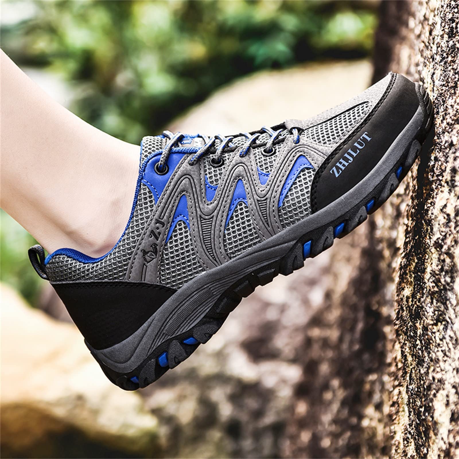Viunychn Women's Trail Running Shoes - Non-Slip Waterproof Hiking Shoes for Outdoor Camping & Trekking | Lightweight Stable Sports Shoes for Walking, Running & Mountain Adventures