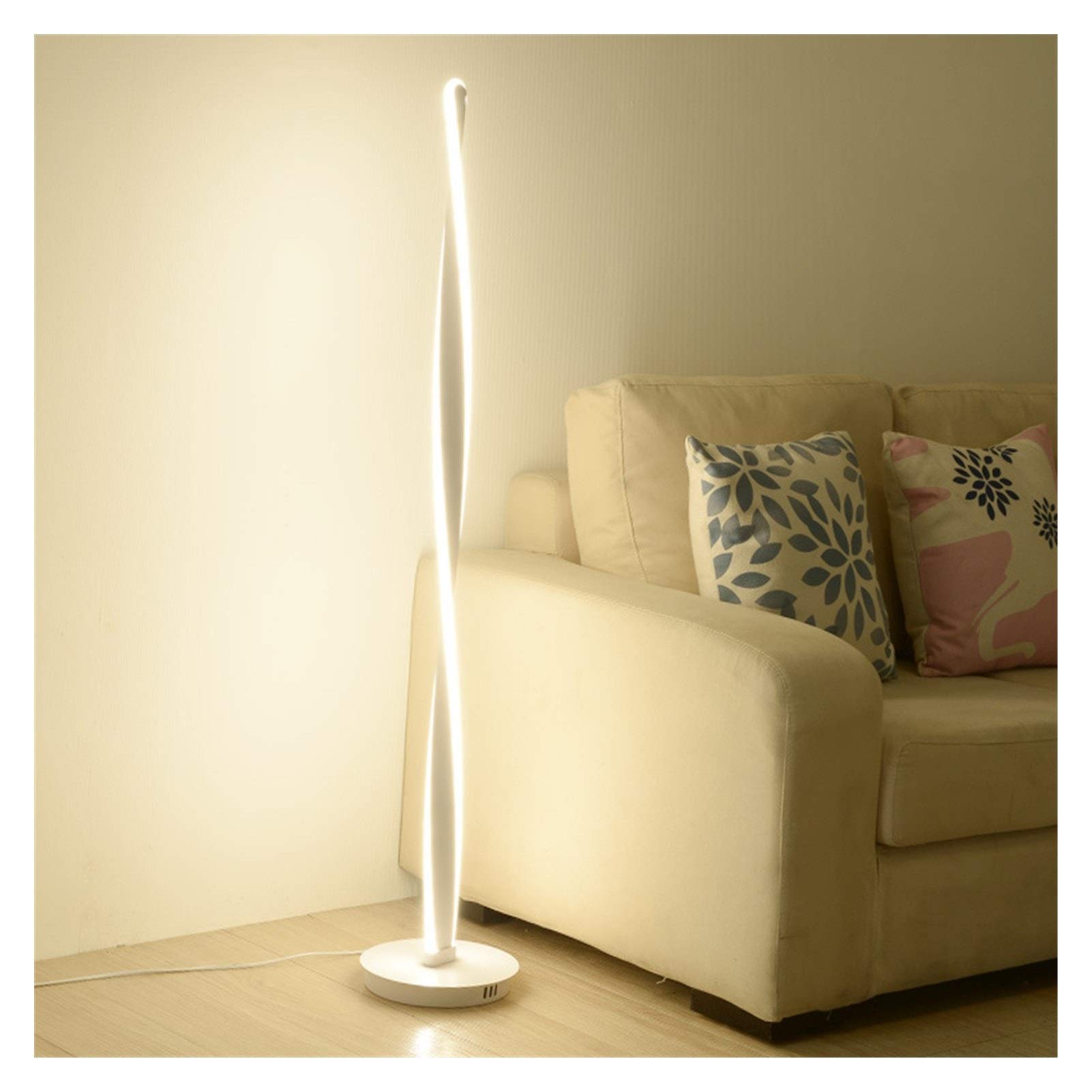 Modern LED Floor Lamp - Dimmable Standing Light for Living Room, Study & Bedroom | Aluminum Home Decor Fixture with Adjustable Brightness | Perfect for Reading, Relaxing & Ambient Lighting