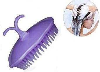 Gentle Scalp Massage Shampoo Brush for Men & Women - Soft Bristles for Hair Care & Relaxation - Perfect for Daily Shower Use & Stress Relief (Blue)
